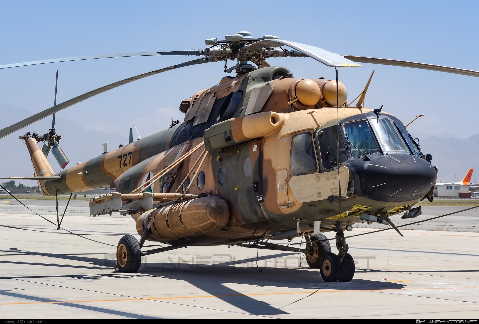 Mil Mi-17V-5 - 727 operated by Afghan Air Force #afghanairforce #mi17 #mi17v5 #mil #mil17 #milhelicopters