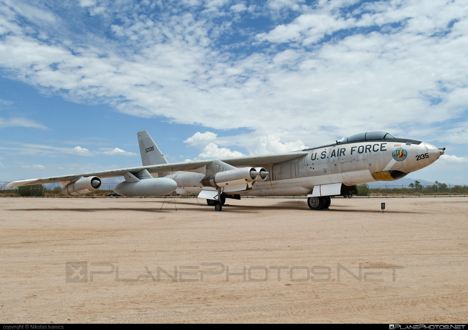 Boeing B-47E Stratojet - 2135 operated by US Air Force (USAF) #BoeingB-47E #Stratojet #Tucson #boeing #usaf #usairforce