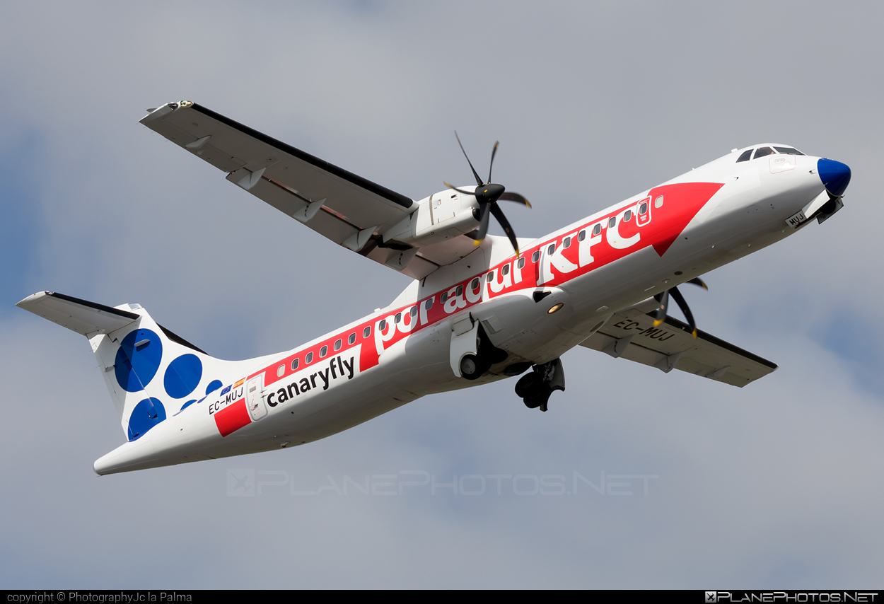 ATR 72-212A - EC-MUJ operated by Canaryfly #Canaryfly #LaPalma #atr #atr72 #atr72212a #atr72500