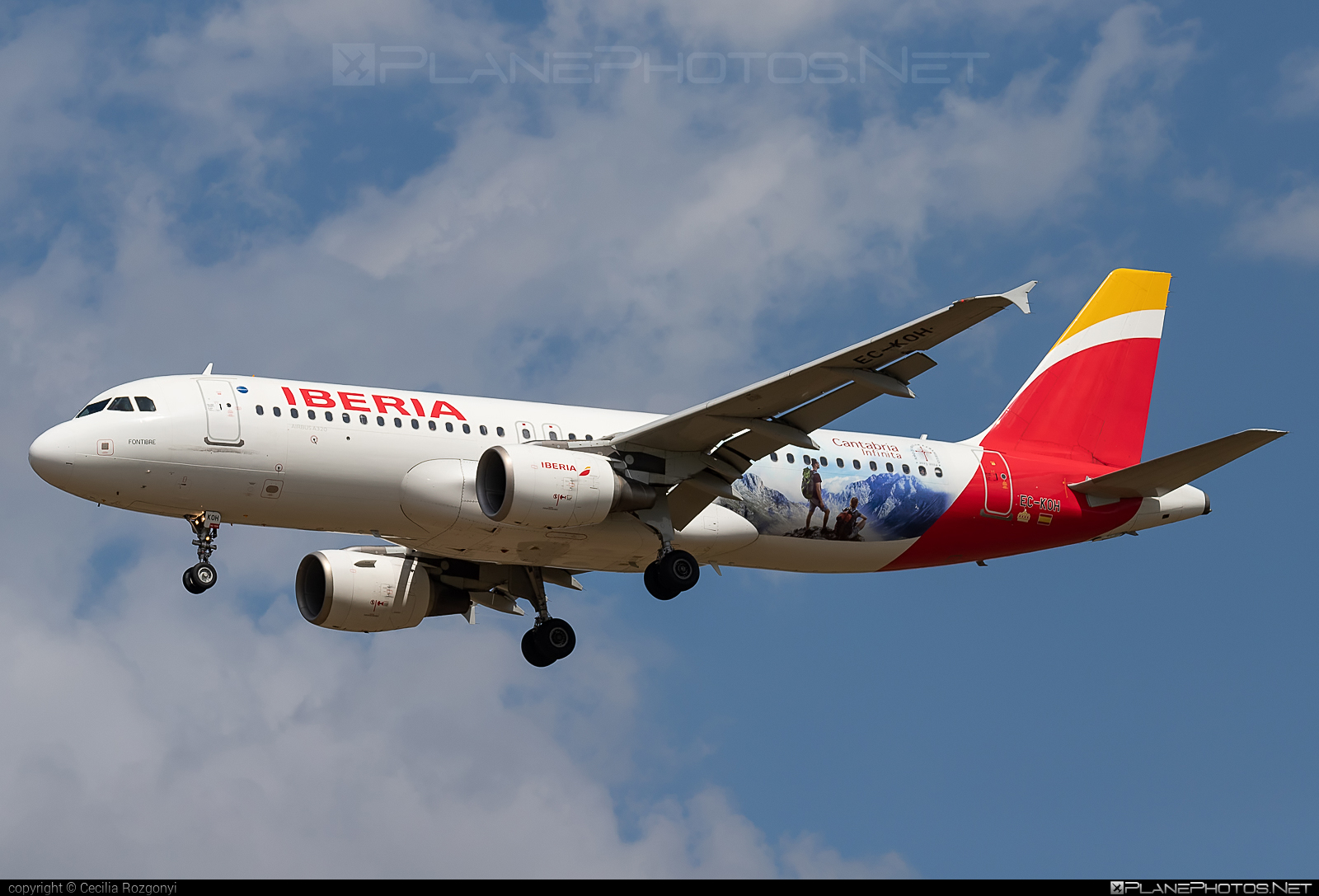 Airbus A320-214 - EC-KOH operated by Iberia #AirbusA320-214 #CantabriaInfinitaLivery #FerencLisztIntl #a320 #a320family #airbus #airbus320 #iberia