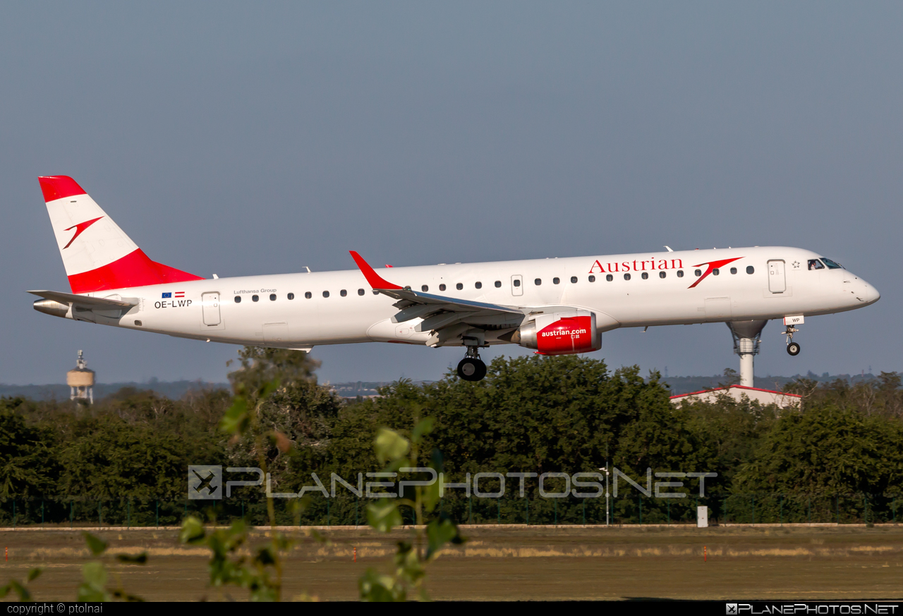 Embraer E195LR (ERJ-190-200LR) - OE-LWP operated by Austrian Airlines #austrian #austrianAirlines #e190 #e190200 #e190200lr #e195lr #embraer #embraer190200lr #embraer195 #embraer195lr