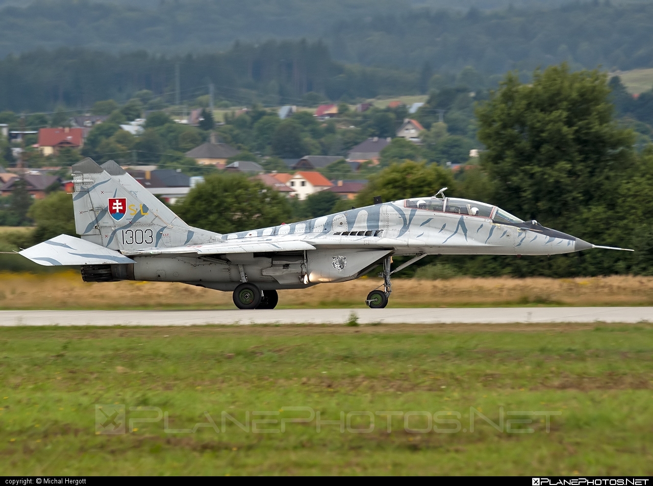 Mikoyan-Gurevich MiG-29UBS - 1303 operated by Vzdušné sily OS SR (Slovak Air Force) #mig #mig29 #mig29ubs #mikoyangurevich #slovakairforce #vzdusnesilyossr