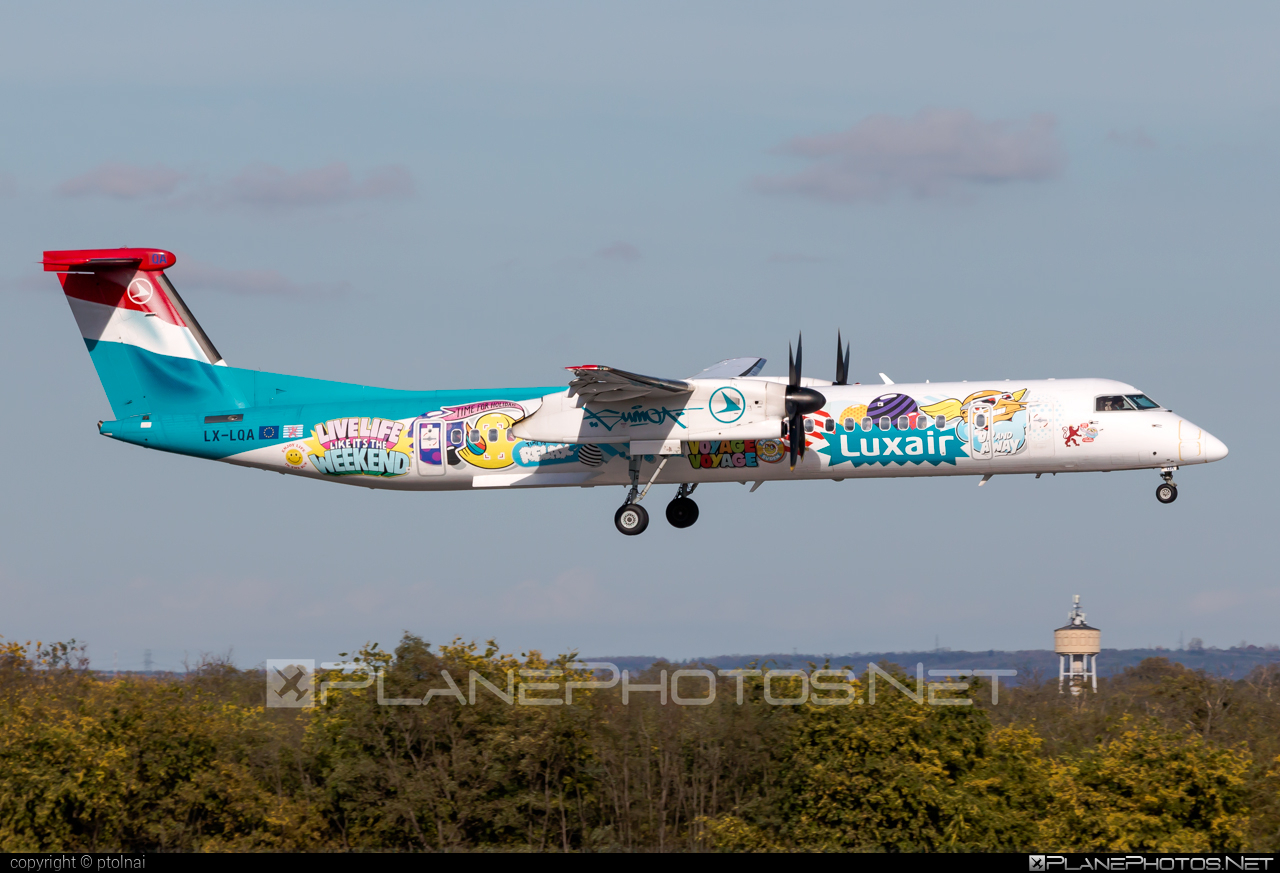 Bombardier DHC-8-Q402 Dash 8 - LX-LQA operated by Luxair #bombardier #dash8 #dhc8 #dhc8q402 #luxair