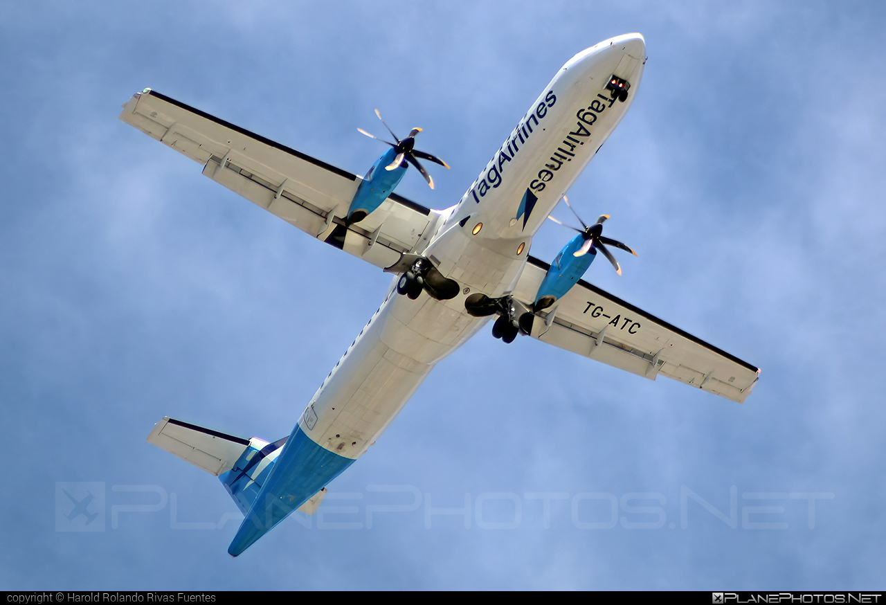 ATR 72-212A - TG-ATC operated by TAG Airlines (Transportes Aéreos Guatemaltecos) #atr #atr72 #atr72212a #atr72500 #tagAirlines #transportesAereosGuatemaltecos