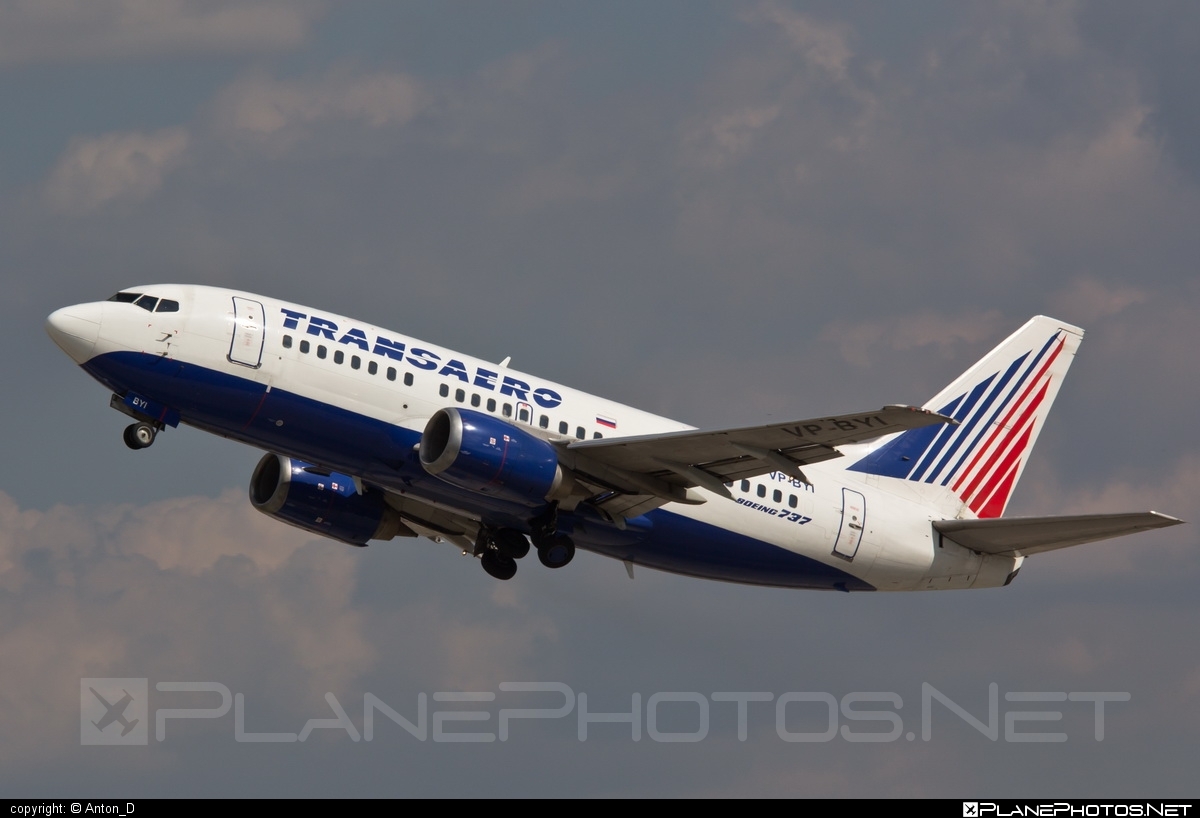 Boeing 737-500 - VP-BYI operated by Transaero Airlines #b737 #boeing #boeing737 #transaero #transaeroairlines