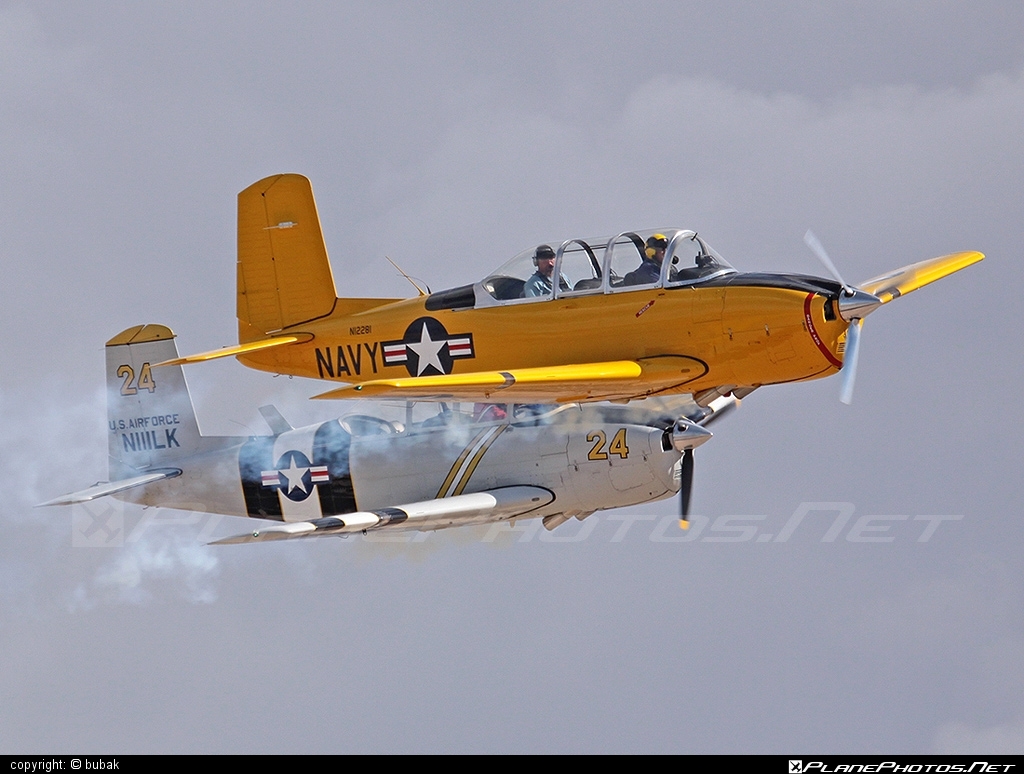 Beechcraft T-34A Mentor - N12281 operated by Private operator #beechcraft