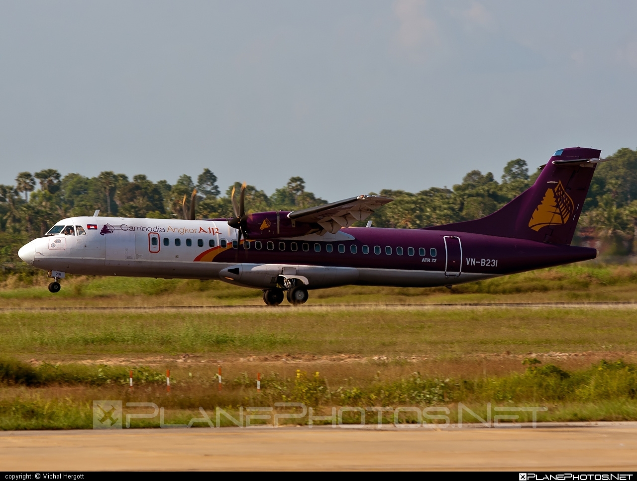 ATR 72-212A - VN-B231 operated by Cambodia Angkor Air #atr #atr72 #atr72212a #atr72500