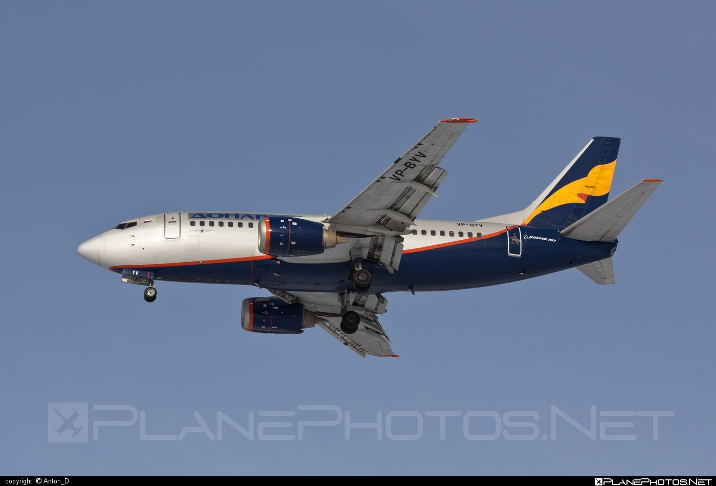 Boeing 737-500 - VP-BYV operated by Donavia #b737 #boeing #boeing737