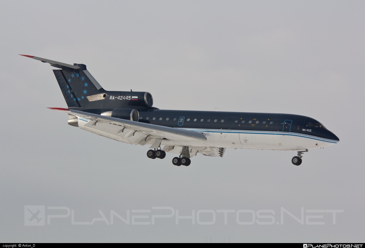 Yakovlev Yak-42D - RA-42445 operated by Tulpar Air Service #yak #yak42 #yak42d #yakovlev