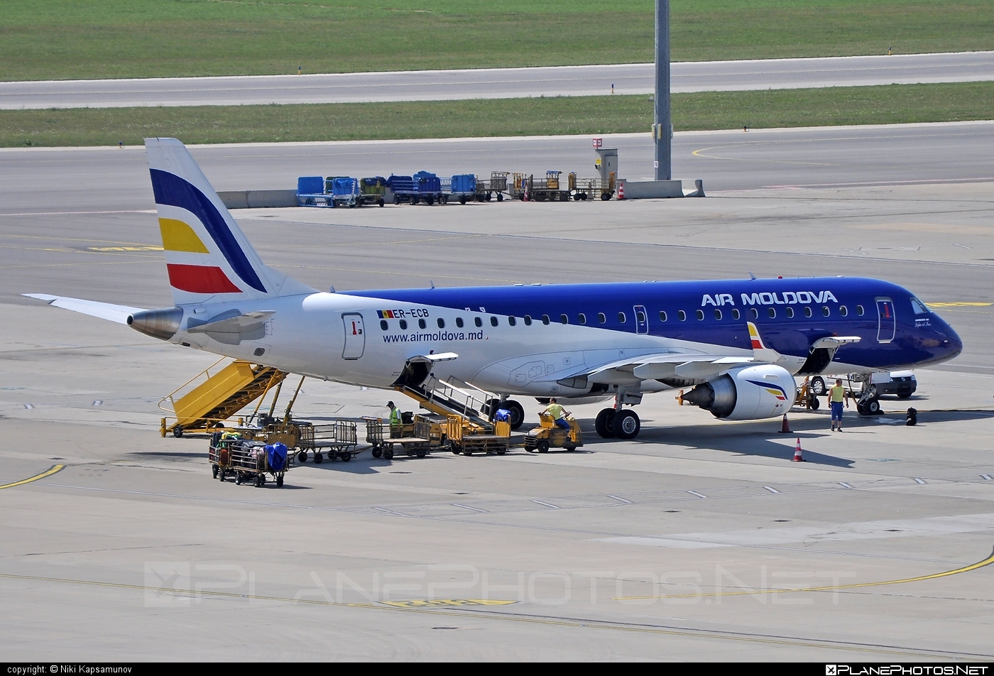 Embraer E190LR (ERJ-190-100LR) - ER-ECB operated by Air Moldova #e190 #e190100 #e190100lr #e190lr #embraer #embraer190 #embraer190100lr #embraer190lr