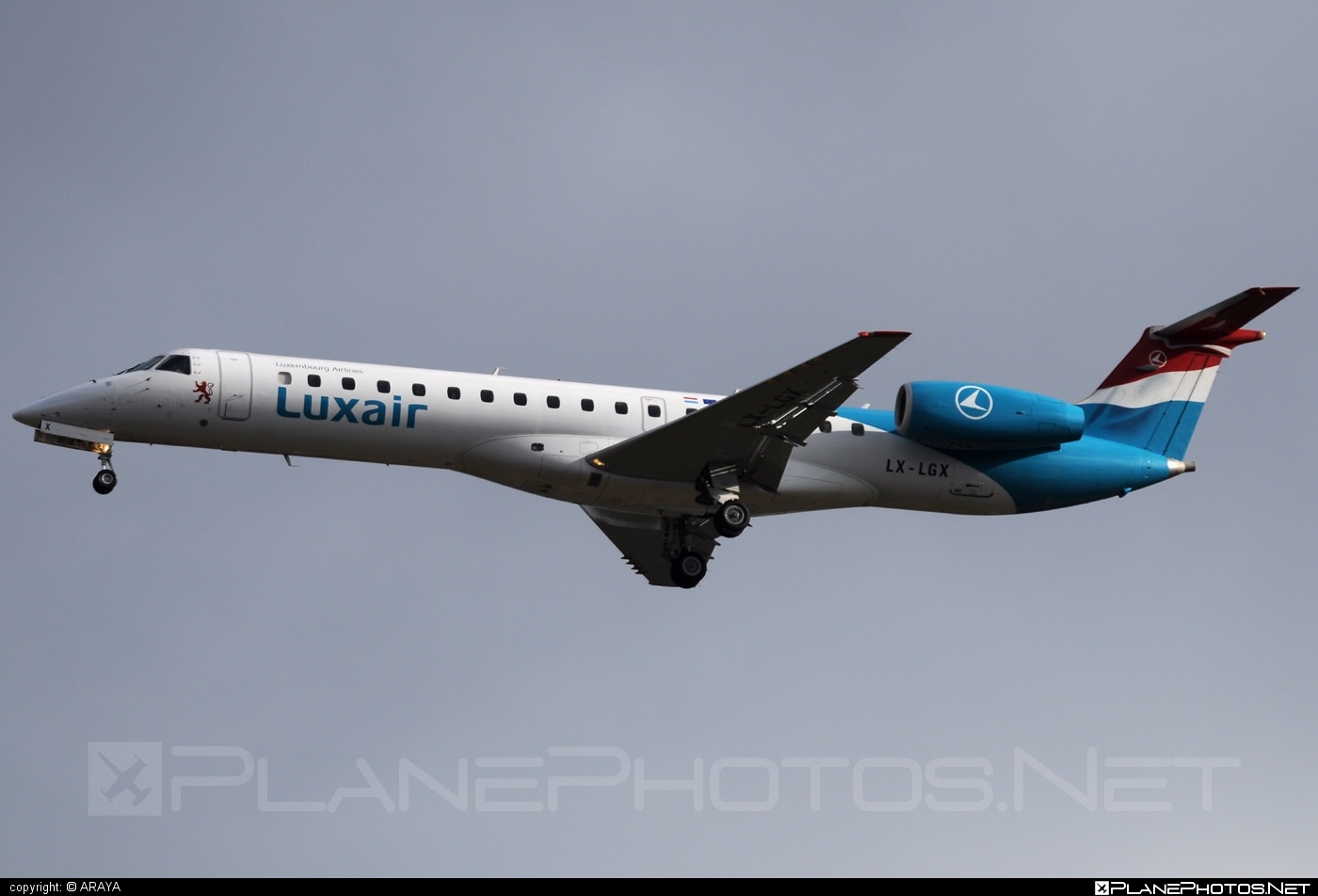 Embraer ERJ-145LU - LX-LGX operated by Luxair #embraer