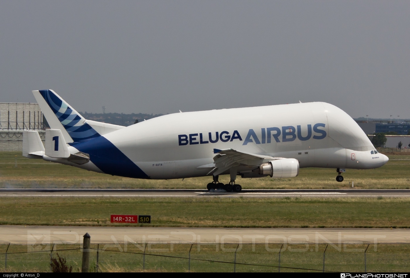 Airbus A300F4-608ST Beluga - F-GSTA operated by Airbus Transport International #a300 #airbus #airbusbeluga #beluga