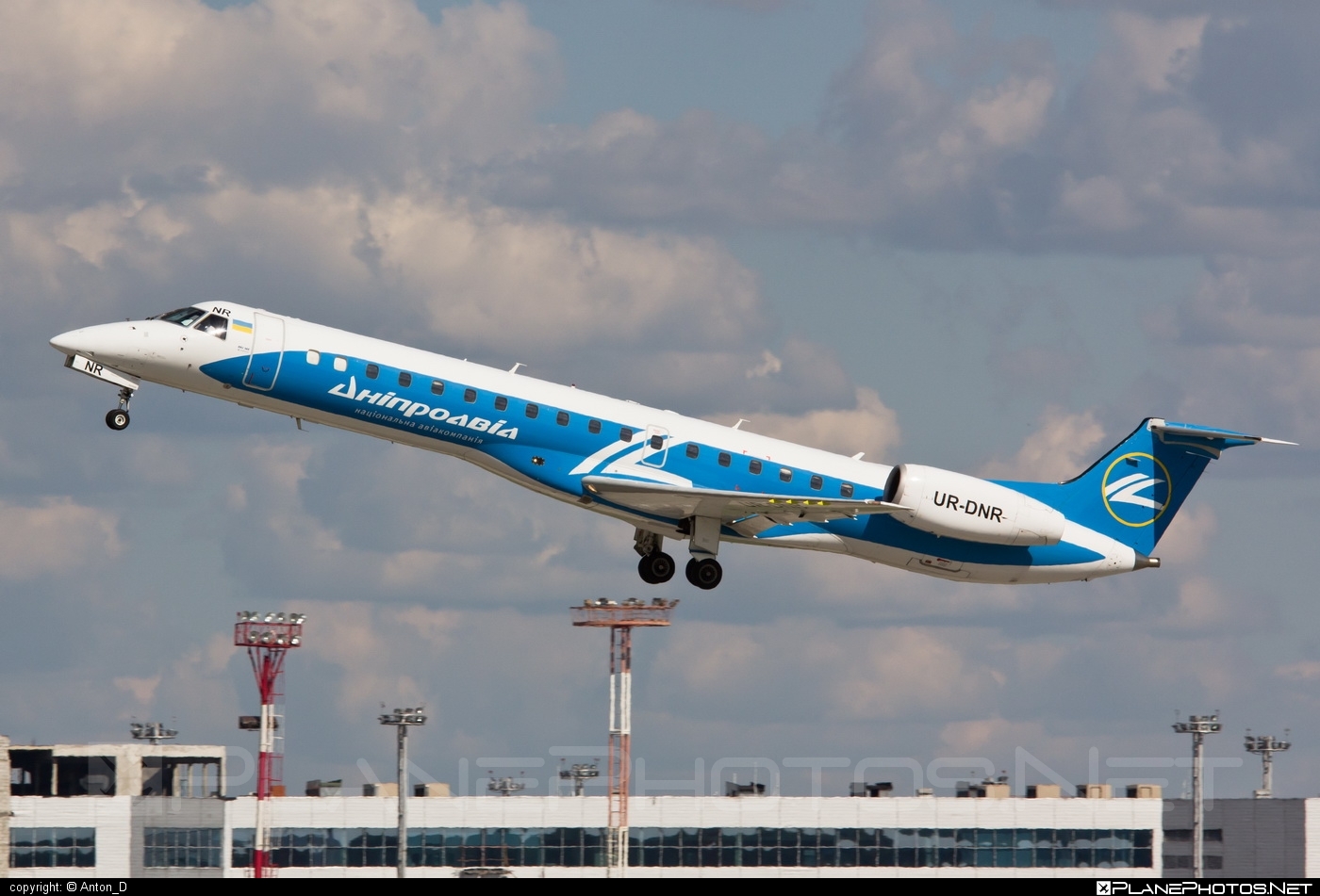 Embraer ERJ-145LR - UR-DNR operated by Dniproavia #embraer