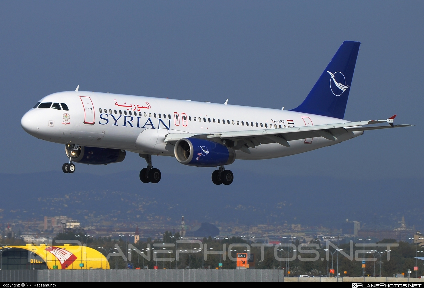 Airbus A320-232 - YK-AKF operated by SyrianAir - Syrian Arab Airline #a320 #a320family #airbus #airbus320