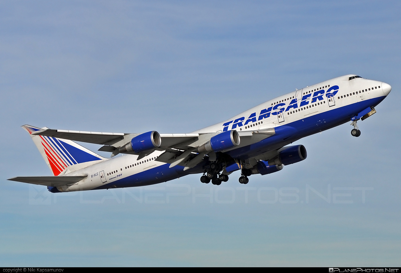 Boeing 747-400 - EI-XLC operated by Transaero Airlines #b747 #boeing #boeing747 #jumbo #transaero #transaeroairlines