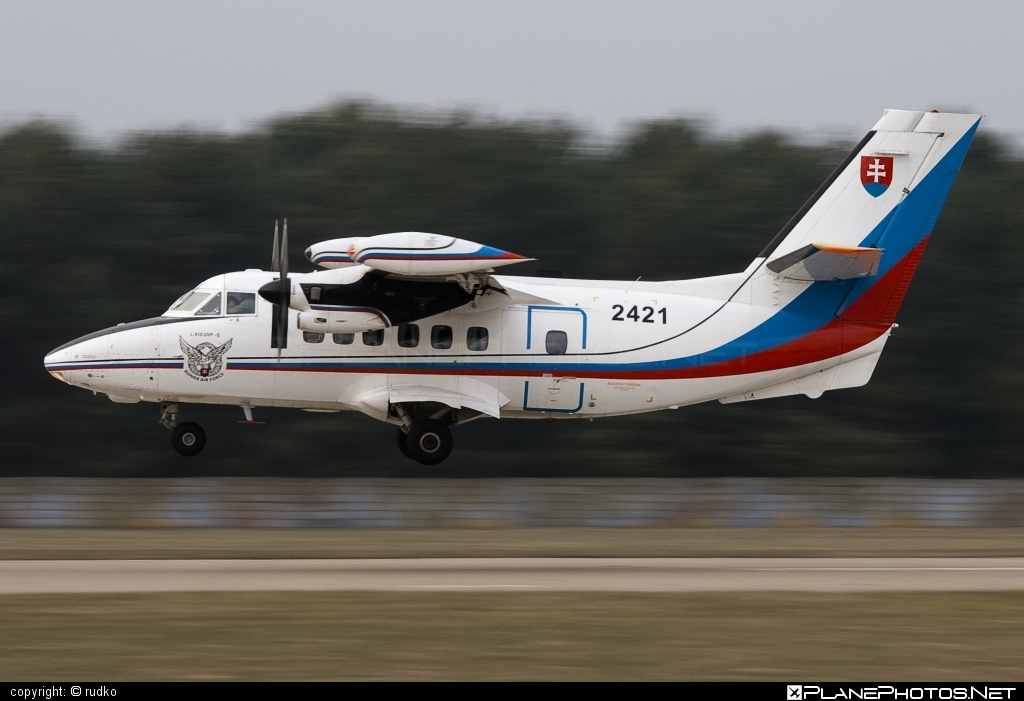 Let L-410UVP-E Turbolet - 2421 operated by Vzdušné sily OS SR (Slovak Air Force) #L410 #L410Turbolet #L410uvpe #L410uvpeTurbolet #let #slovakairforce #turbolet #vzdusnesilyossr