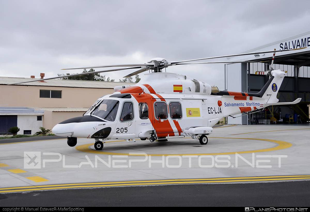 AgustaWestland AW139 - EC-LJA operated by Sociedad de Salvamento y Seguridad Marítima (Spanish Maritime Safety Agency) #agustaWestland