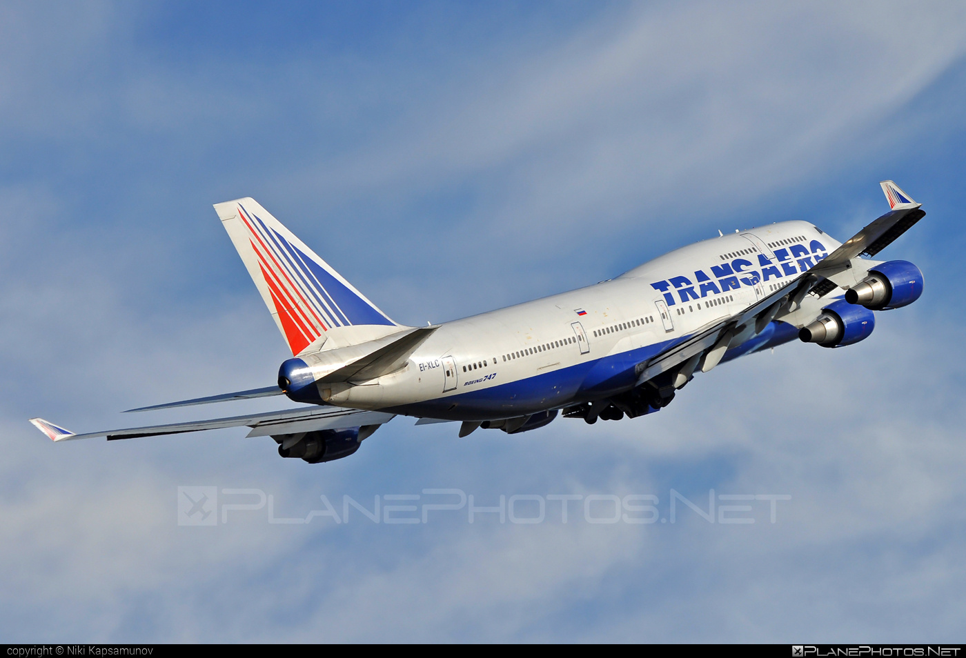 Boeing 747-400 - EI-XLC operated by Transaero Airlines #b747 #boeing #boeing747 #jumbo #transaero #transaeroairlines