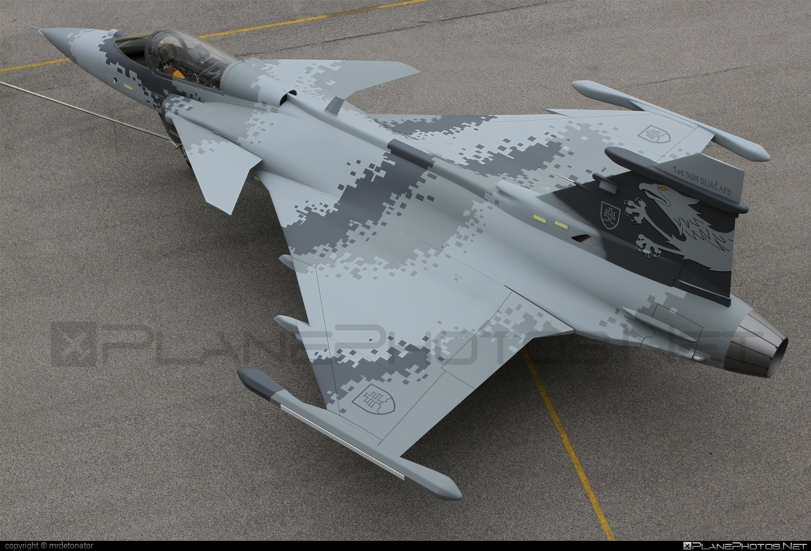 Saab JAS 39E Gripen NG (mock-up) - No registration operated by Vzdušné sily OS SR (Slovak Air Force) #gripen #gripenng #gripenngmockup #jas39 #jas39e #jas39gripen #saab #slovakairforce #vzdusnesilyossr