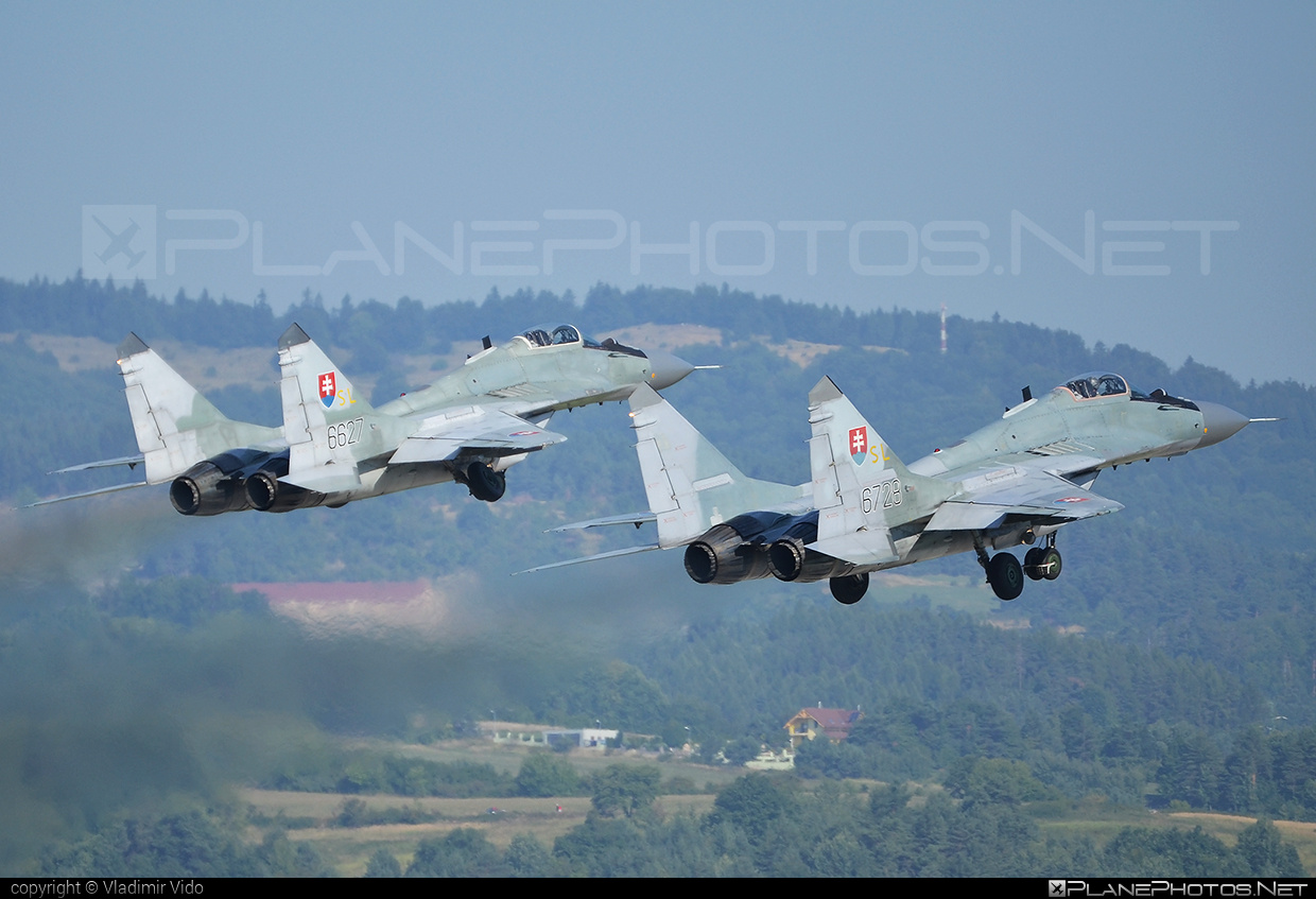 Mikoyan-Gurevich MiG-29AS - 6728 operated by Vzdušné sily OS SR (Slovak Air Force) #mig #mig29 #mig29as #mikoyangurevich #slovakairforce #vzdusnesilyossr