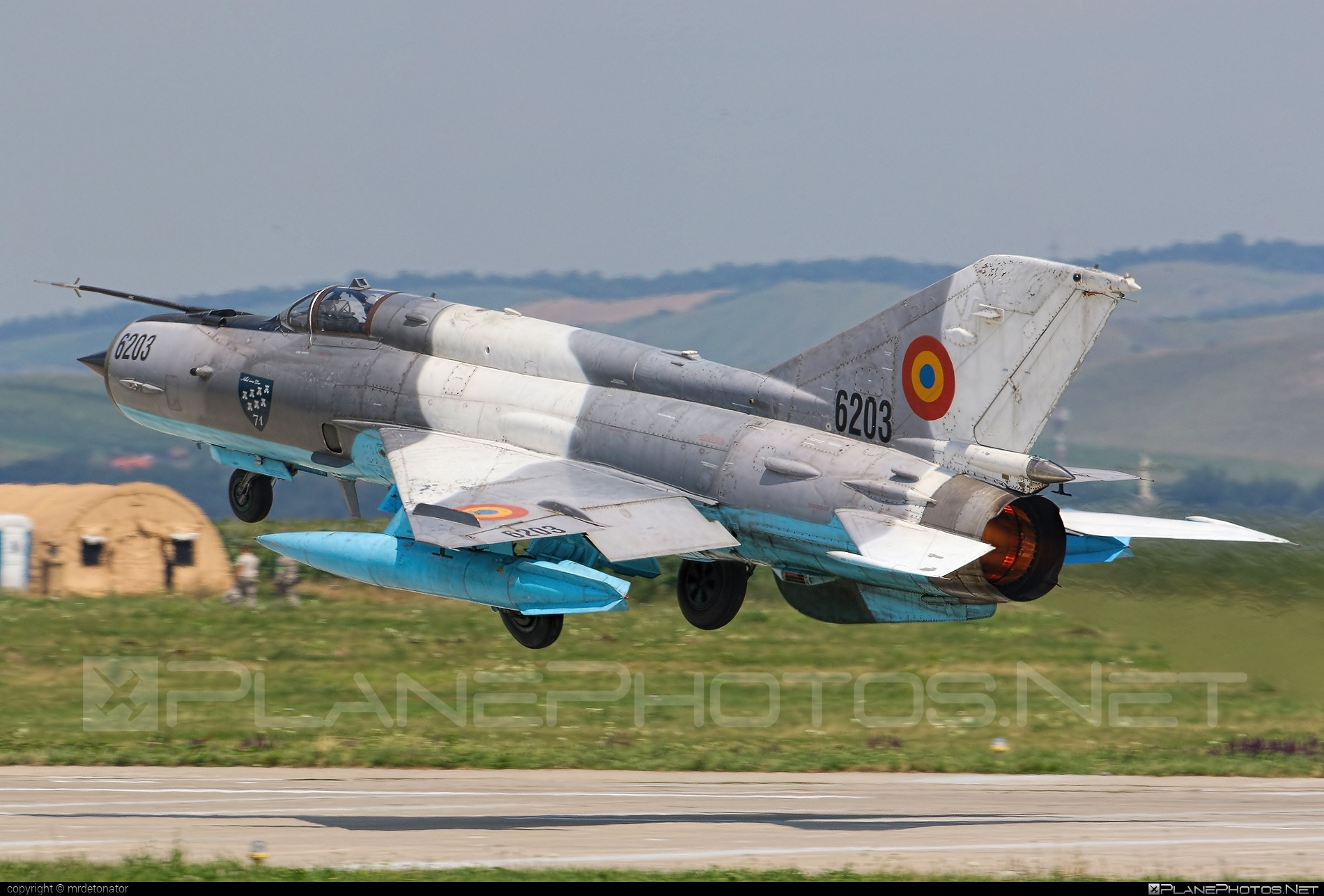 Mikoyan-Gurevich MiG-21MF - 6203 operated by Forţele Aeriene Române (Romanian Air Force) #forteleaerieneromane #mig #mig21 #mig21mf #mikoyangurevich #romanianairforce