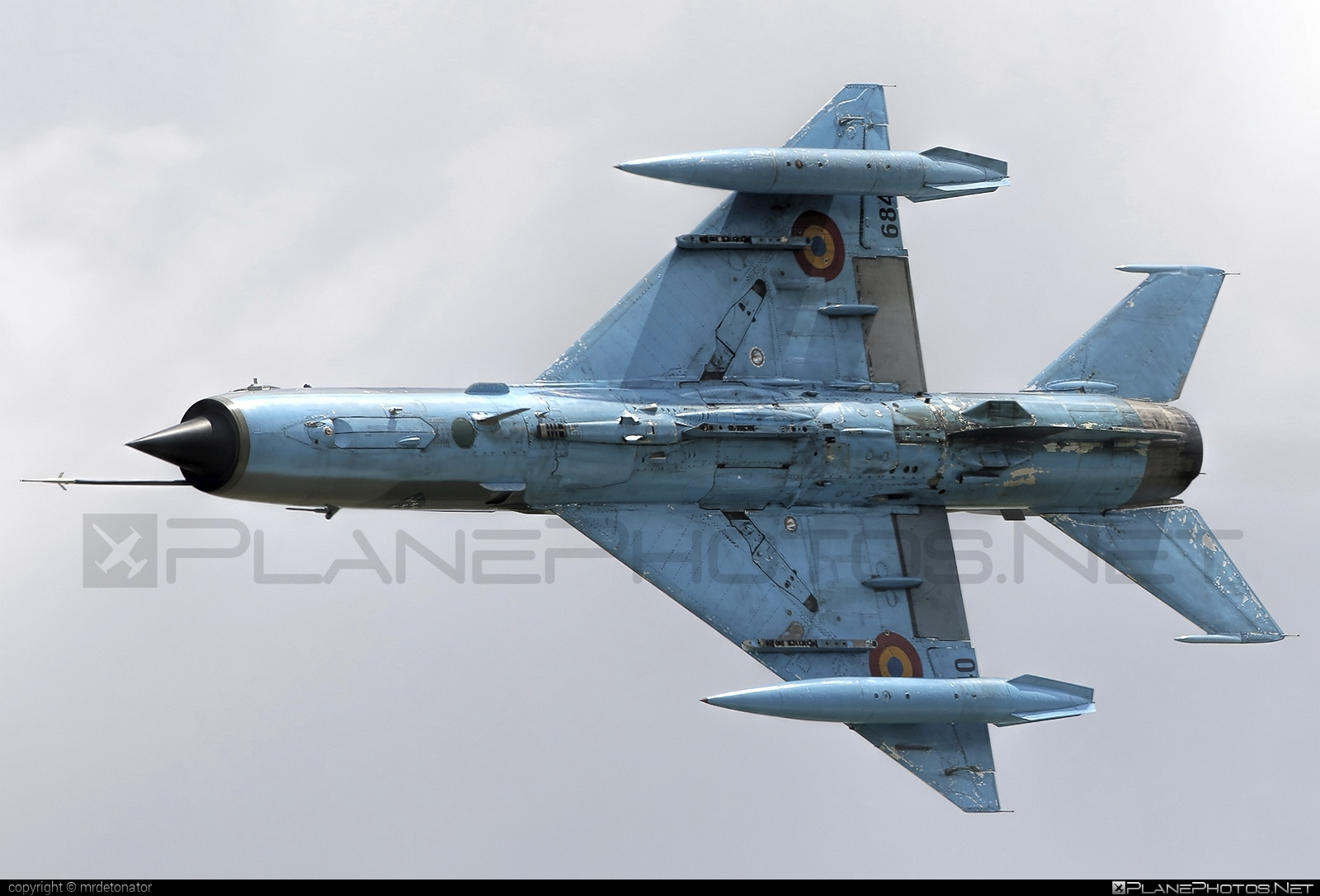 Mikoyan-Gurevich MiG-21MF - 6840 operated by Forţele Aeriene Române (Romanian Air Force) #forteleaerieneromane #mig #mig21 #mig21mf #mikoyangurevich #romanianairforce