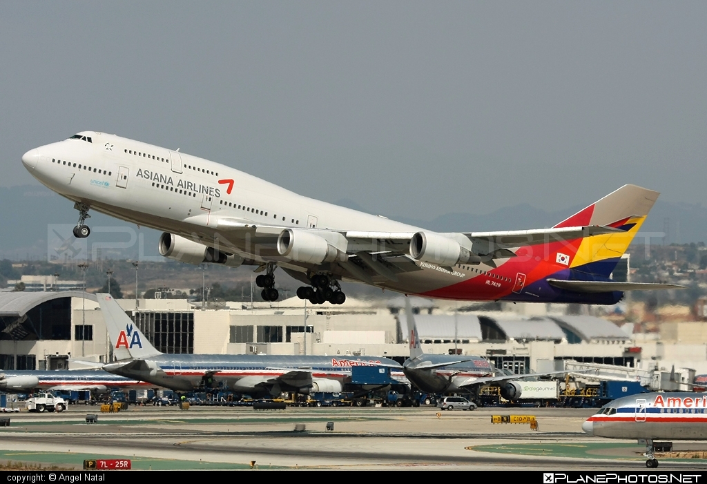 Boeing 747-400 - HL7428 operated by Asiana Airlines #asiana #asianaairlines #b747 #boeing #boeing747 #jumbo