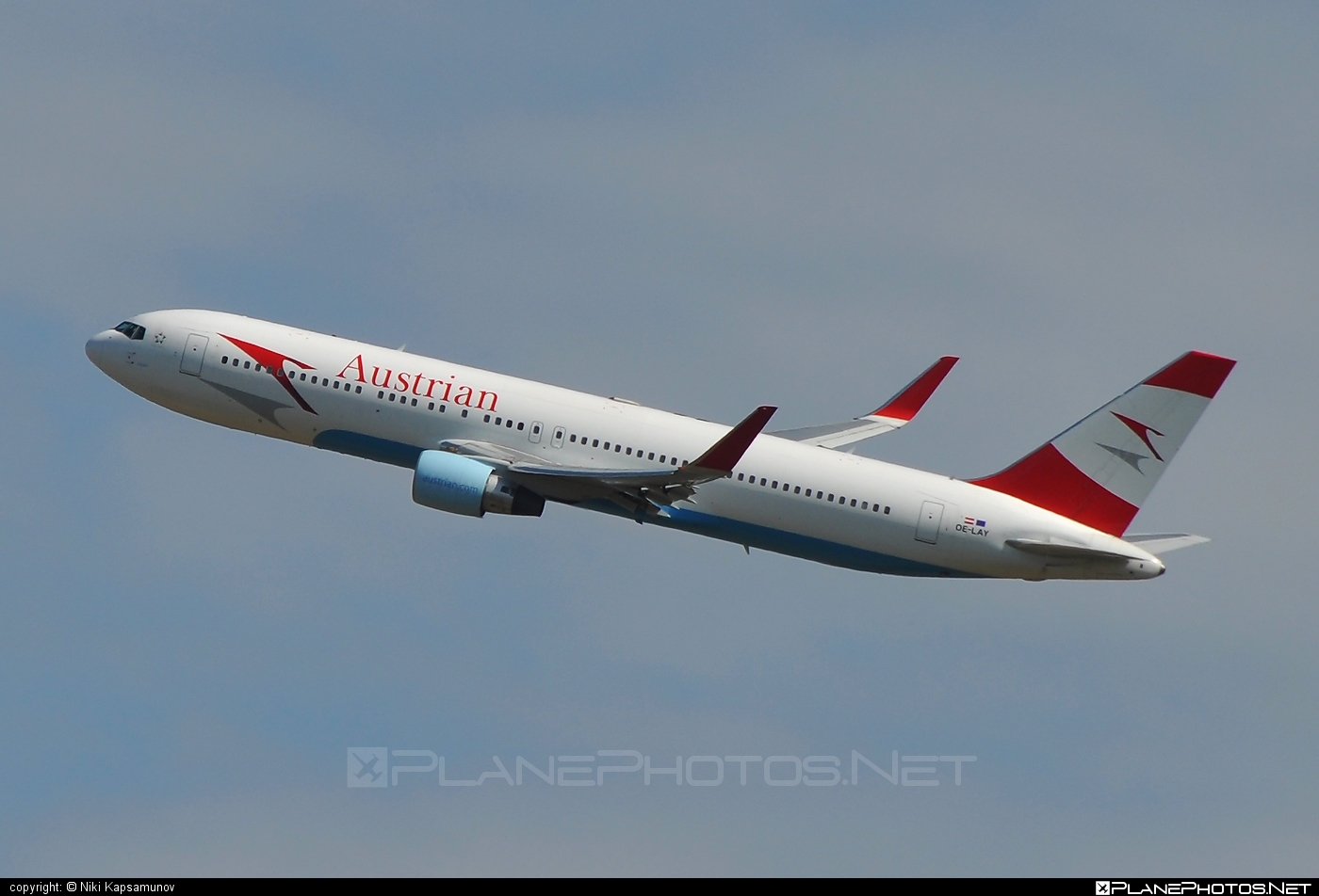 Boeing 767-300ER - OE-LAY operated by Austrian Airlines #b767 #b767er #boeing #boeing767