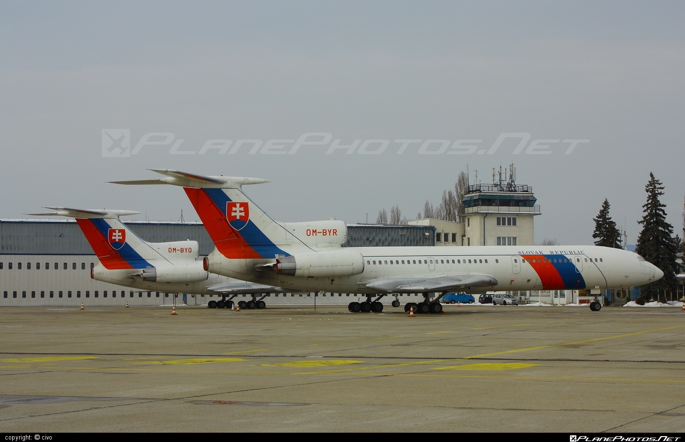 Tupolev Tu-154M - OM-BYR operated by Letecký útvar MV SR (Slovak Government Flying Service) #SlovakGovernmentFlyingService #leteckyutvarMVSR #tu154 #tu154m #tupolev