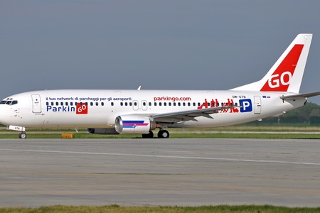 Boeing 737-400 - OM-GTB operated by Go2Sky