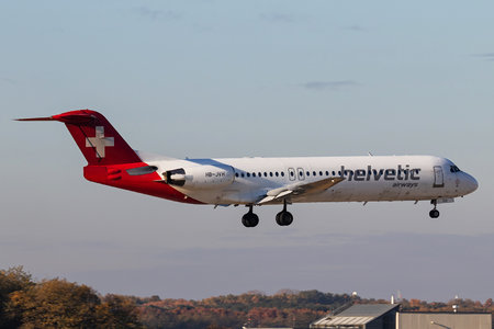 Fokker 100 - HB-JVH operated by Helvetic Airways