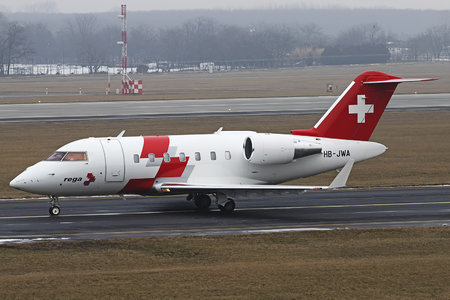 Bombardier Challenger 650 (CL-600-2B16) - HB-JWA operated by REGA - Swiss Air Ambulance