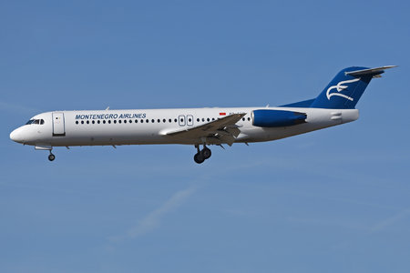 Fokker 100 - 4O-AOM operated by Montenegro Airlines