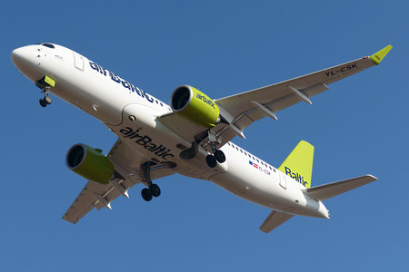 Airbus A220-300 - YL-CSK operated by Air Baltic