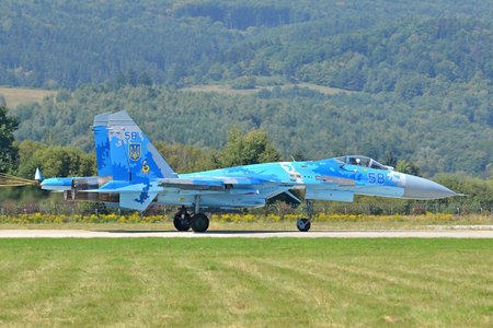 Sukhoi Su-27P - 58 operated by Povitryani Syly Ukrayiny (Ukrainian Air Force)