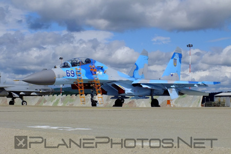 Sukhoi Su-27UB - 69 operated by Povitryani Syly Ukrayiny (Ukrainian Air Force)