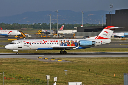 Fokker 100 - OE-LVM operated by Austrian arrows (Tyrolean Airways)