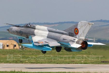 Mikoyan-Gurevich MiG-21MF - 6203 operated by Forţele Aeriene Române (Romanian Air Force)
