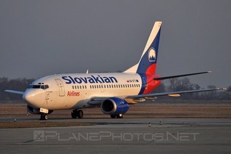 Boeing 737-500 - OM-BTS operated by Slovakian Airlines