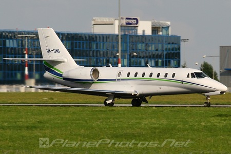Cessna 680 Citation Sovereign - OK-UNI operated by Travel Service