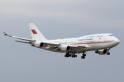 Boeing 747-400 - A9C-HMK operated by Bahrain - Royal Flight