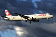 Airbus A321-111 - HB-IOK operated by Swiss International Air Lines