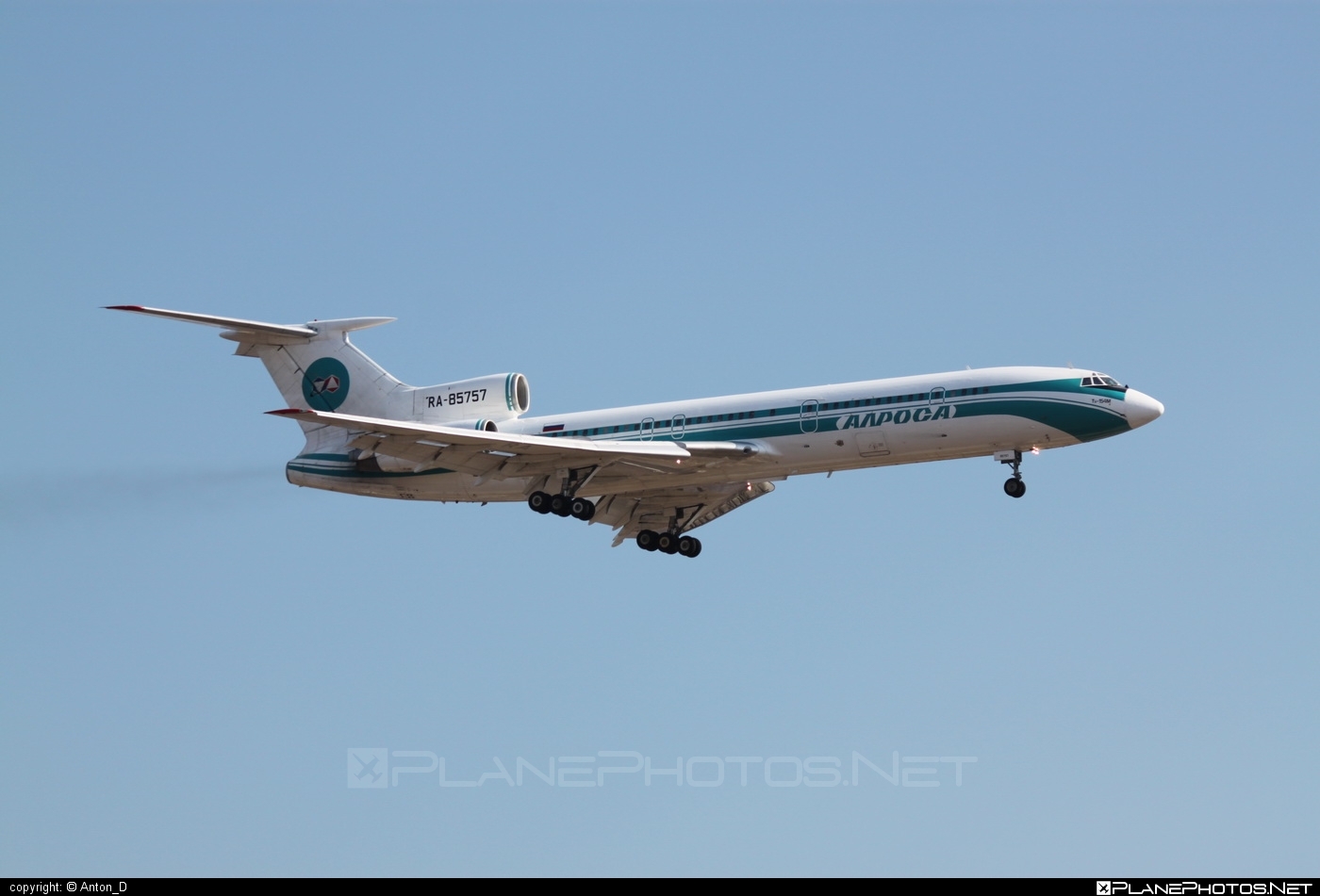 Tupolev Tu-154M - RA-85757 operated by Alrosa Mirny Air Enterprise #tu154 #tu154m #tupolev