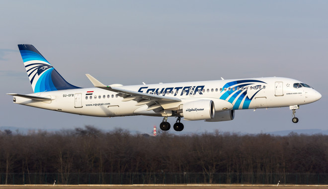 SU-GFB - Airbus A220-300 operated by EgyptAir taken by debregabor
