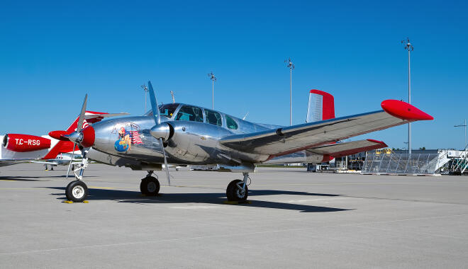 N3670B - Beechcraft B50 Twin Bonanza operated by Private operator