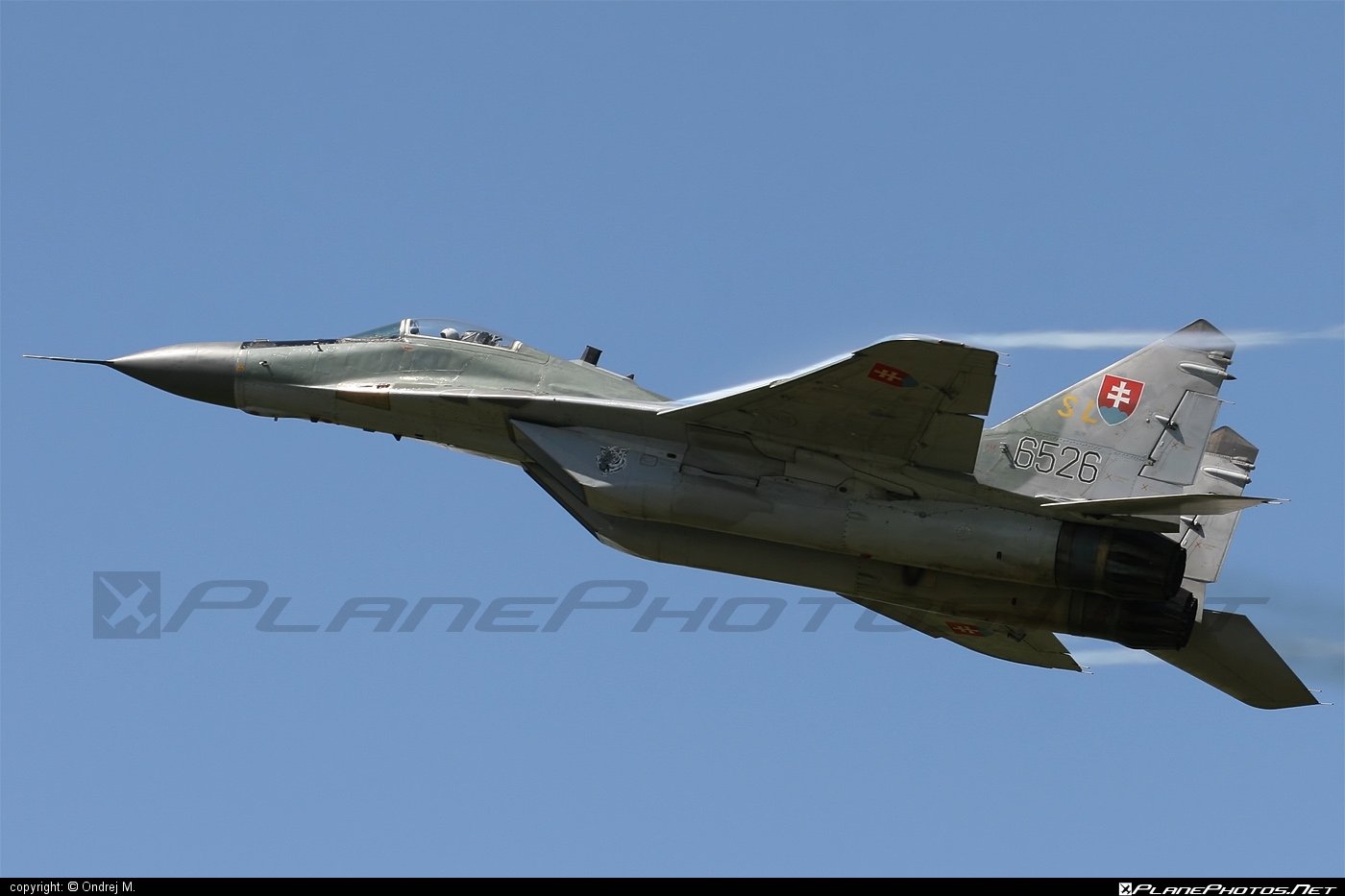 Mikoyan-Gurevich MiG-29AS - 6526 operated by Vzdušné sily OS SR (Slovak Air Force) #mig #mig29 #mig29as #mikoyangurevich #slovakairforce #vzdusnesilyossr