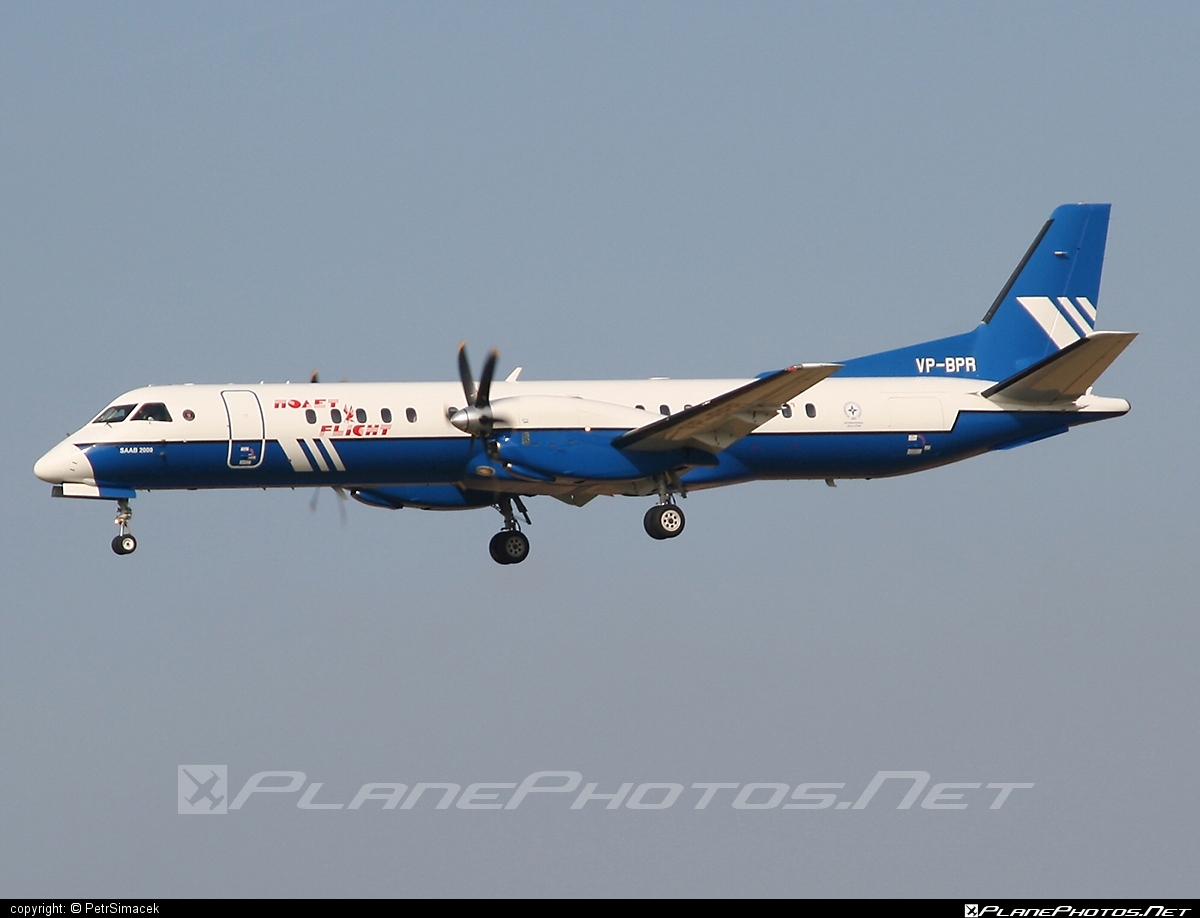 Saab 2000 - VP-BPR operated by Polet Flight #saab