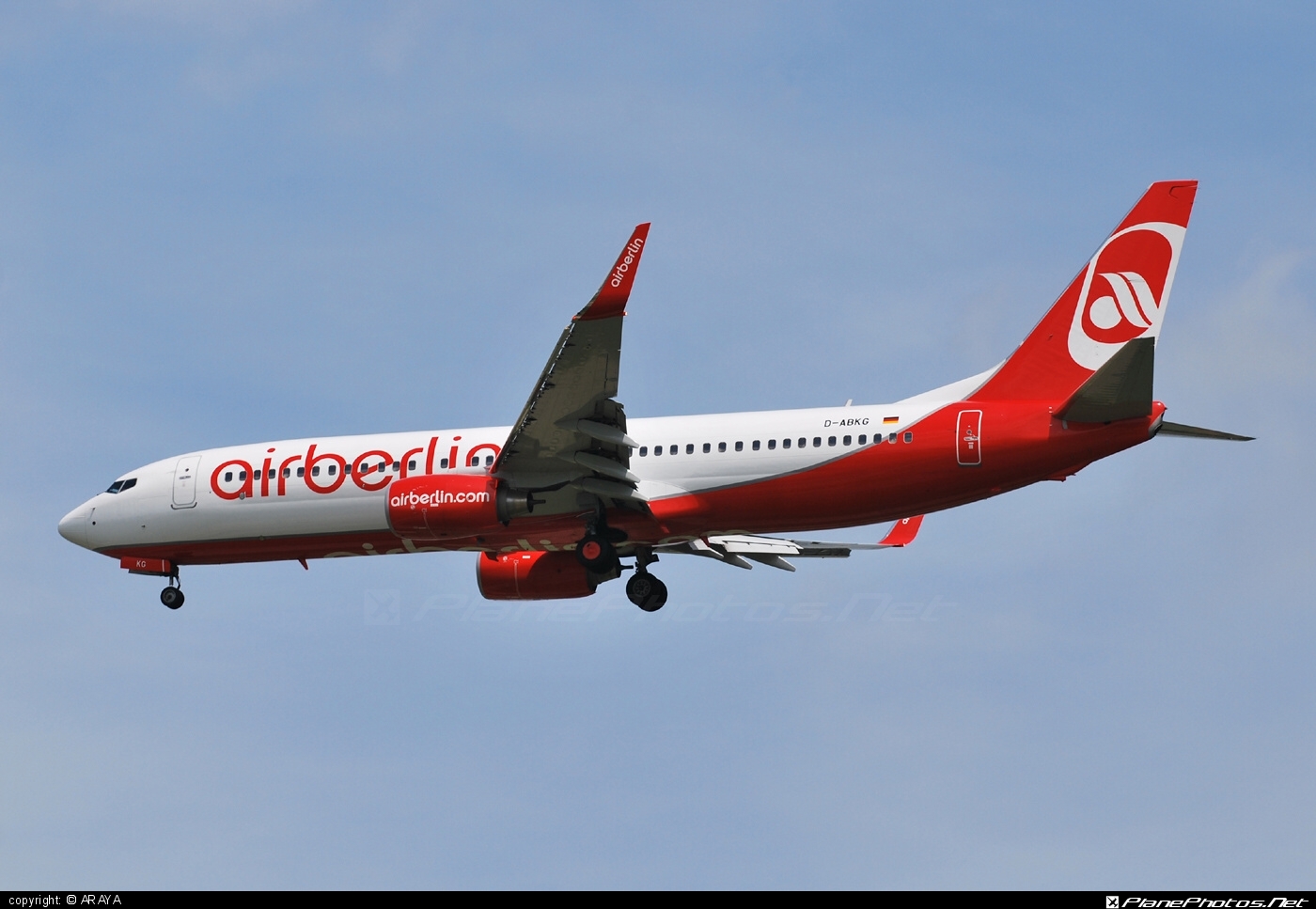 Boeing 737-800 - D-ABKG operated by Air Berlin #airberlin #b737 #b737nextgen #b737ng #boeing #boeing737